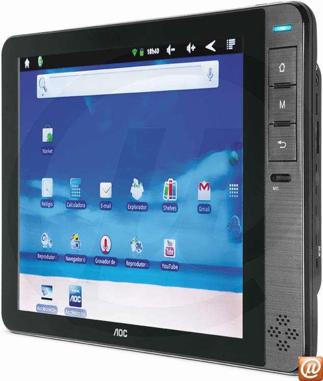 MW0812 - Tablet AOC Breeze 8 MW0812 Android 2.3 Gingerbread ARM Cortex A8 Core 1.20GHz Tela Resistiva Desbloqueado